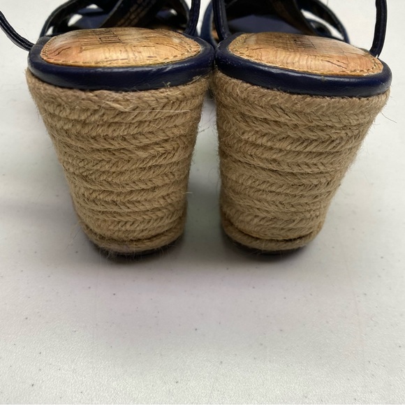 Merona NAVY Wedge Sandal, 9 Winter Sale - Picture 4 of 9